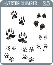 Animal Tracks - professional vinyl-ready vector clipart package