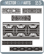Miscellaneous Ornamental Border Lines - professional vinyl-ready vector clipart package