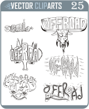 Off-Road Graffiti - professional vinyl-ready vector clipart package
