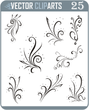 Simple Oriental Pinstripes - professional vinyl-ready vector clipart package